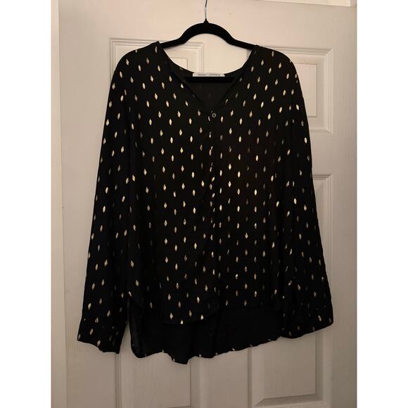 Collective Concepts Tops - Black Top By Collective Concepts Size XLarge